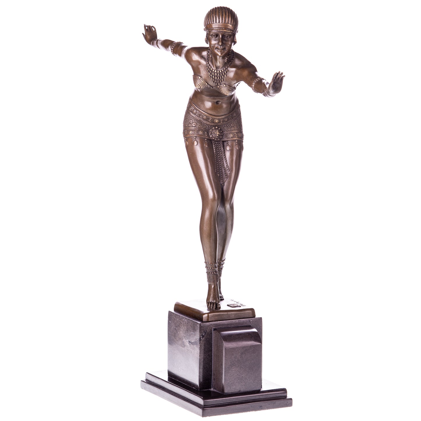 Statue en Bronze Danseuse Phénicienne d'après Chiparus