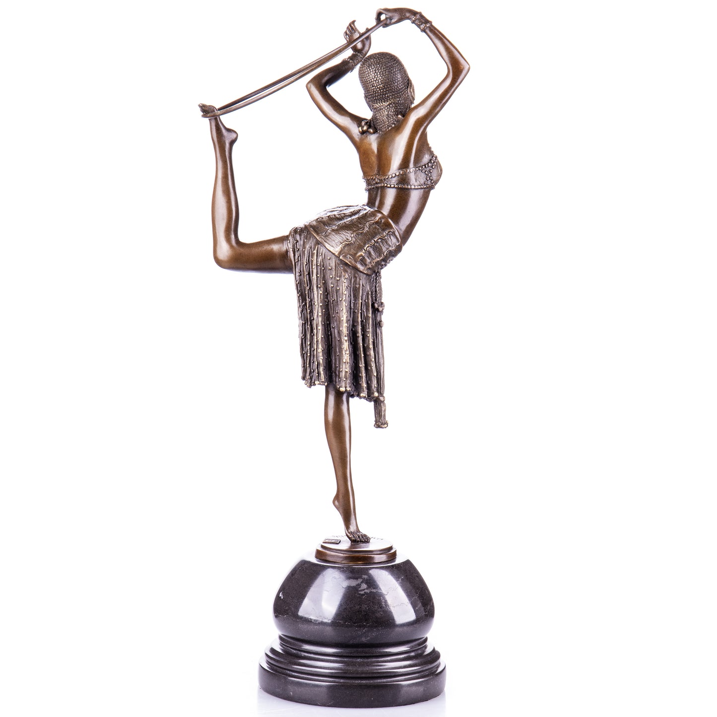 Statue en Bronze Danseuse au cerceau d'après Chiparus
