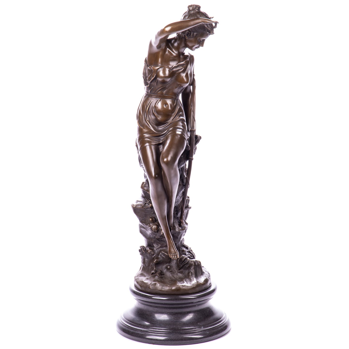 Sculpture en bronze Nymphe de Diane - La source