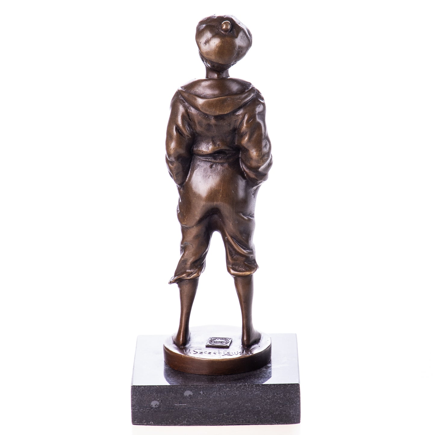 Statue en Bronze Mousse Siffleur