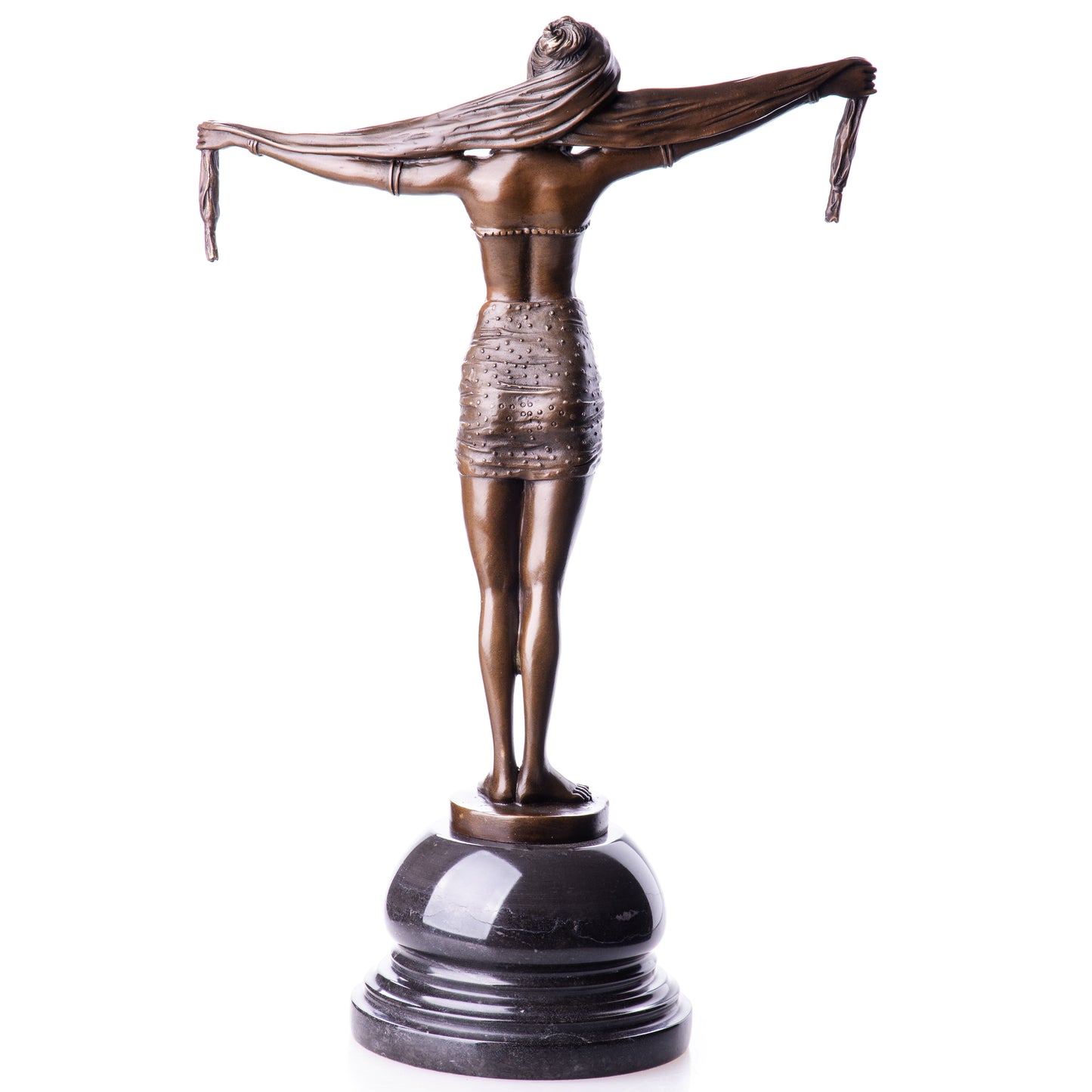 Statue en Bronze Danseuse à l'écharpe