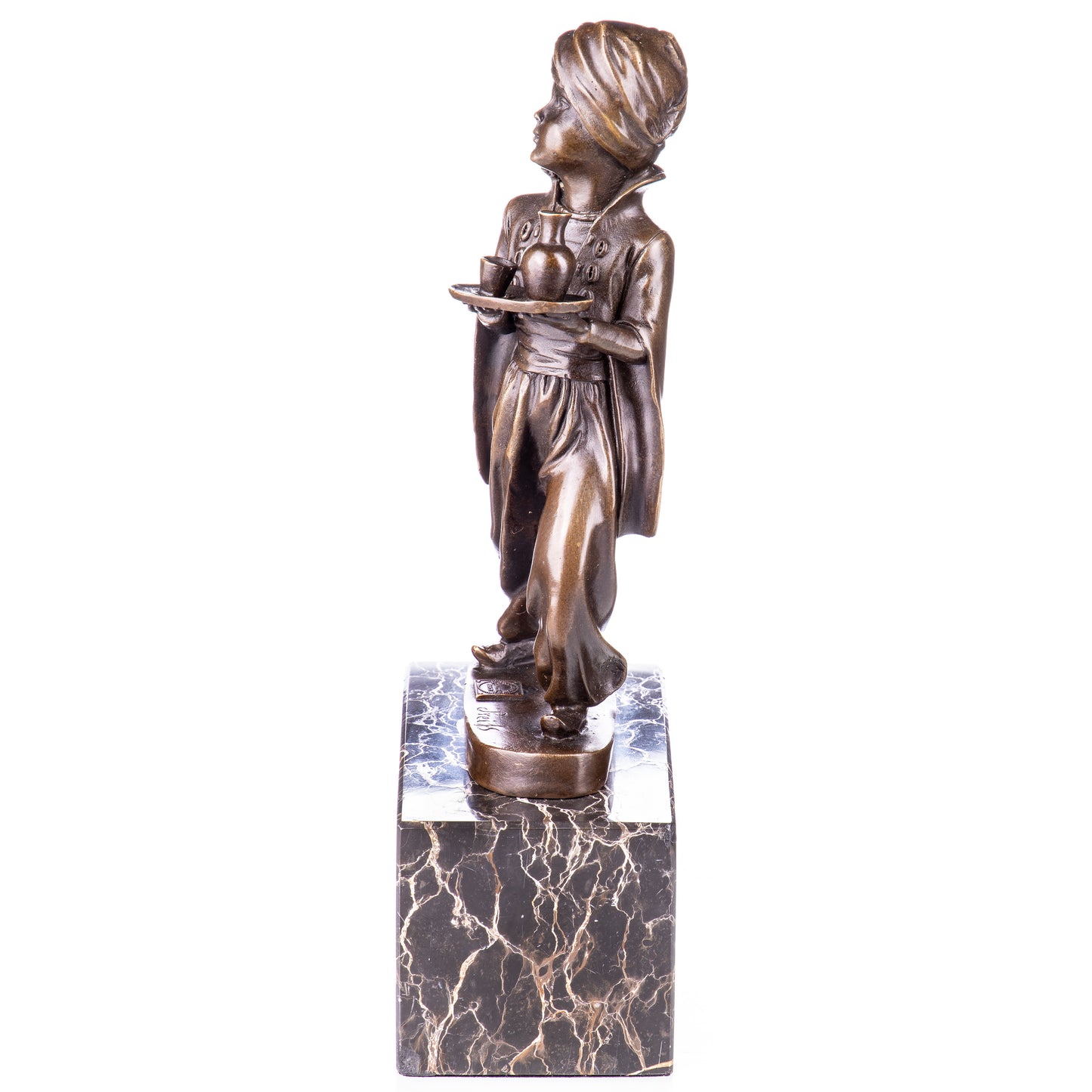 Statue en Bronze Serveur oriental