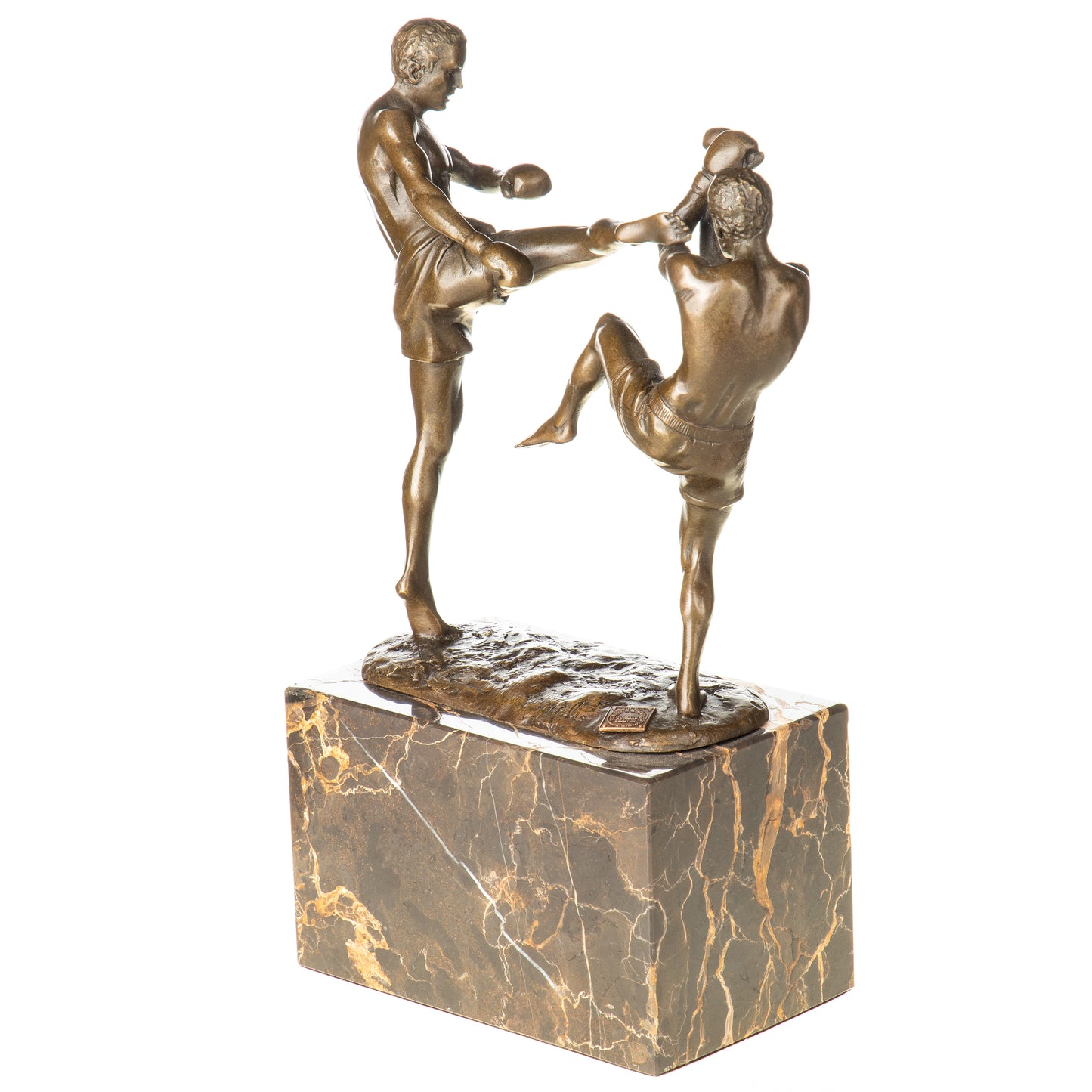 Statue en Bronze Kickboxing