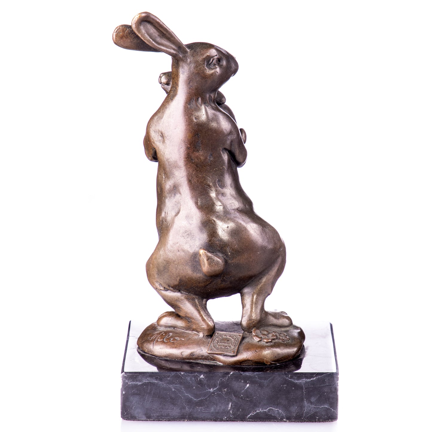 Statue en Bronze Lapin et son petit