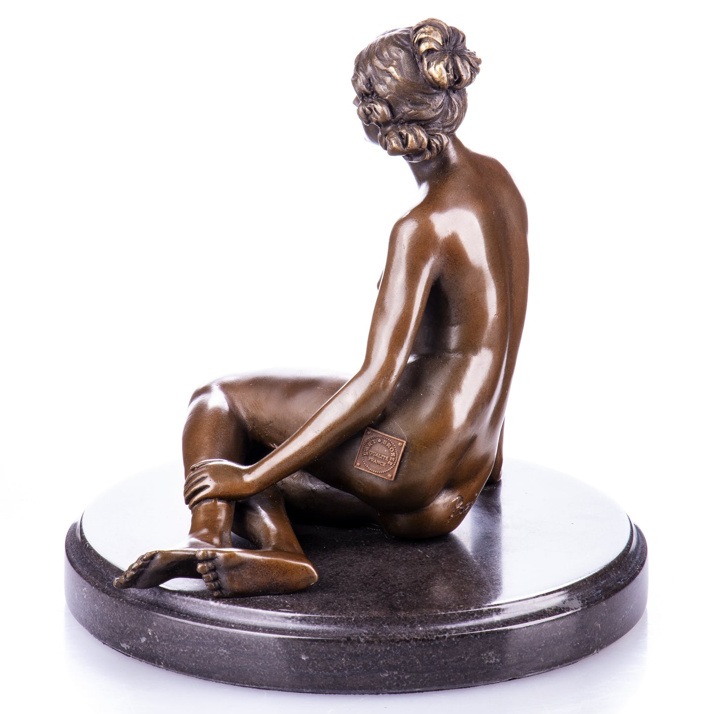 Statue en Bronze Femme assise