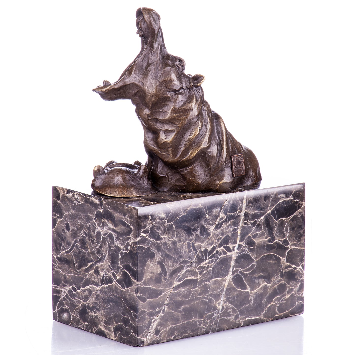 Statue en Bronze Hippopotames