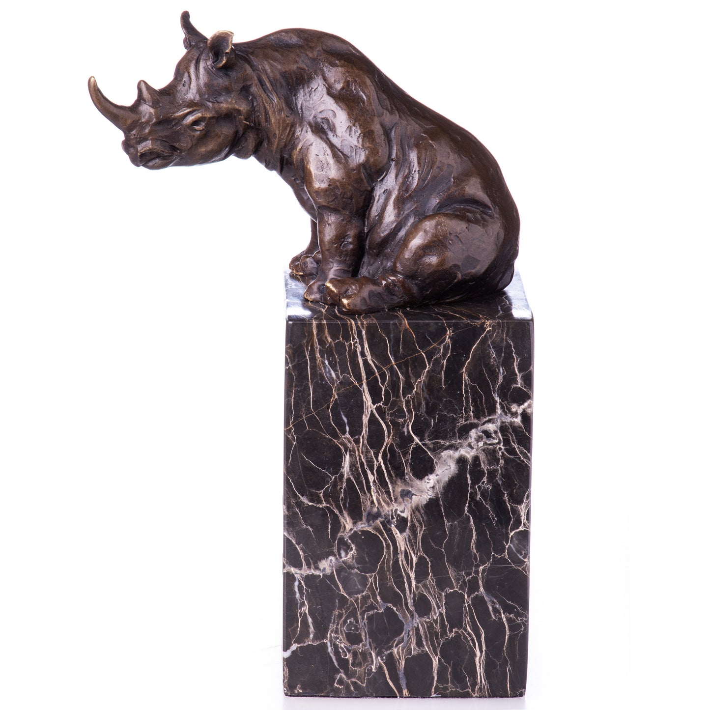 Statue en Bronze Rhinocéros