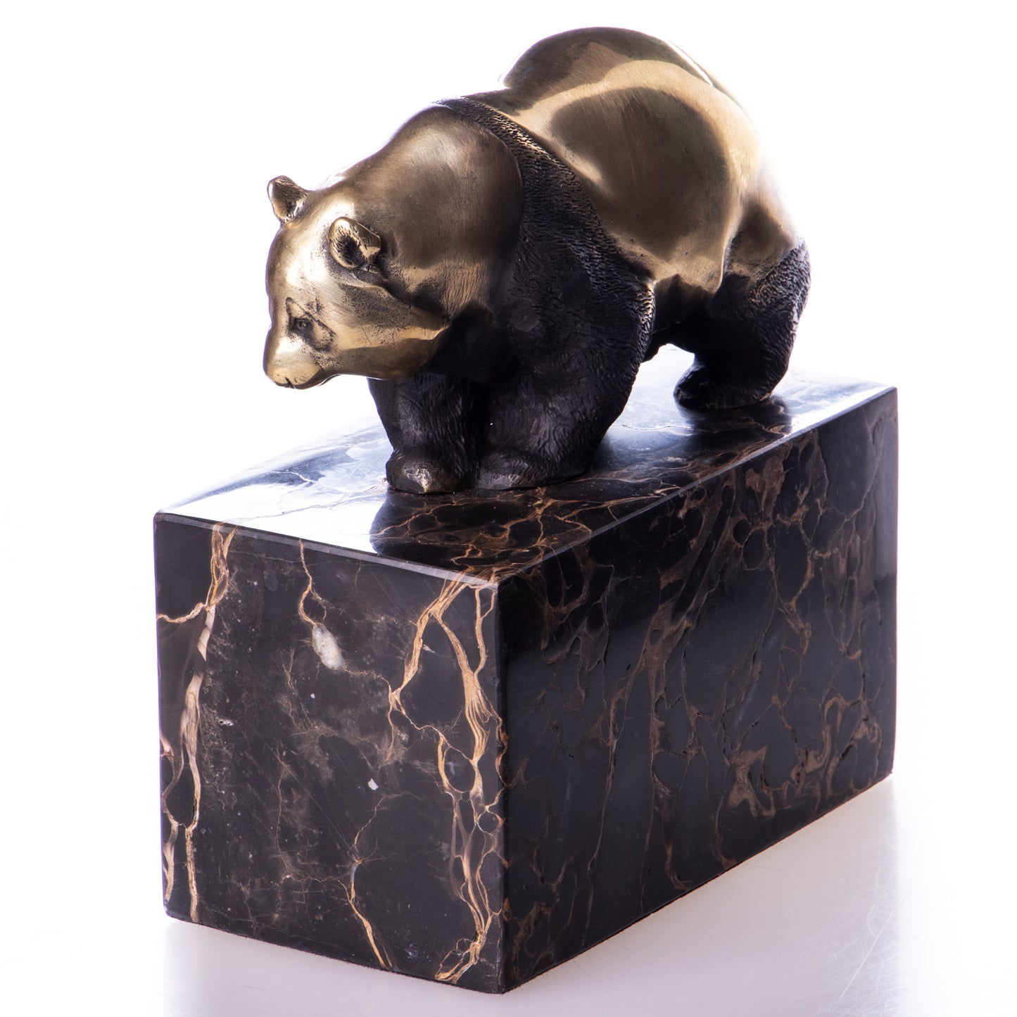 Statue en Bronze Panda marchant
