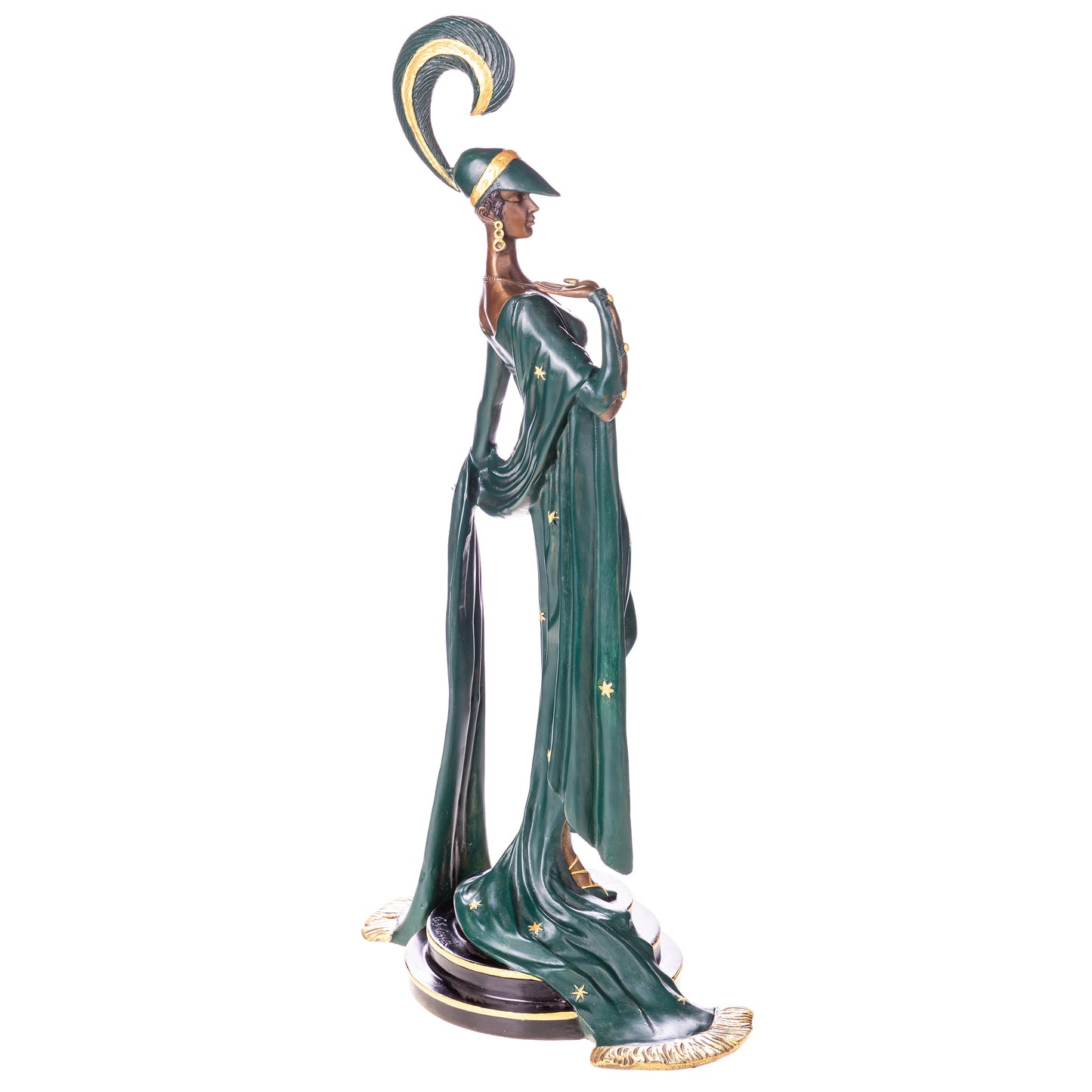 Statue en Bronze Femme Art Deco