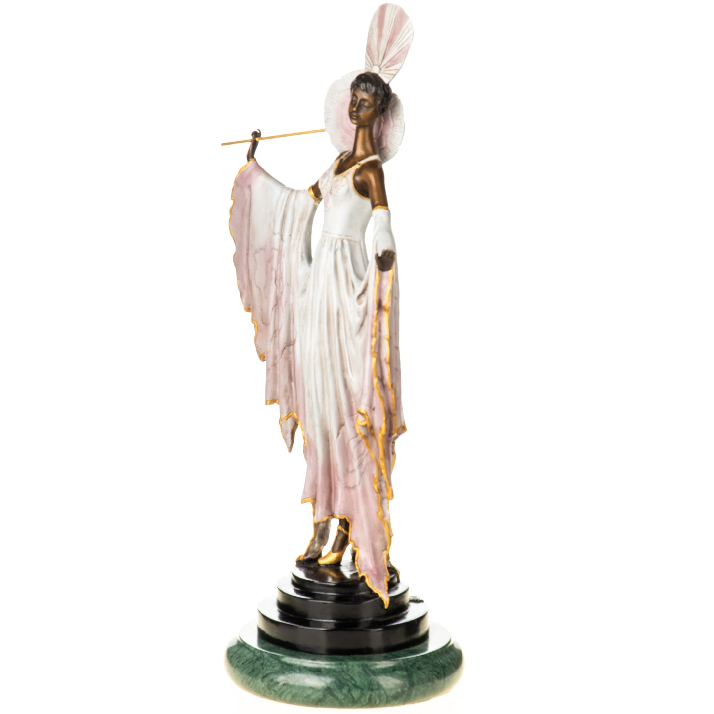 Statue en Bronze Femme à l'éventail