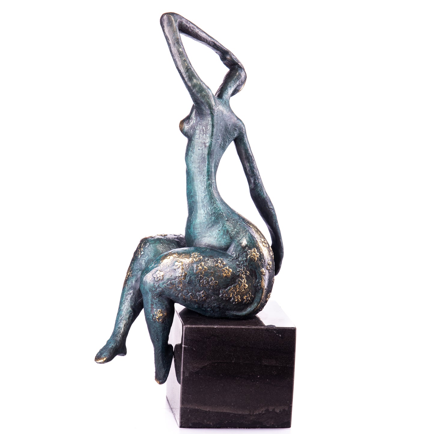 Sculpture en bronze abstraite d'une femme nue,sculpture moderne et décorative.Formes Arrondies.