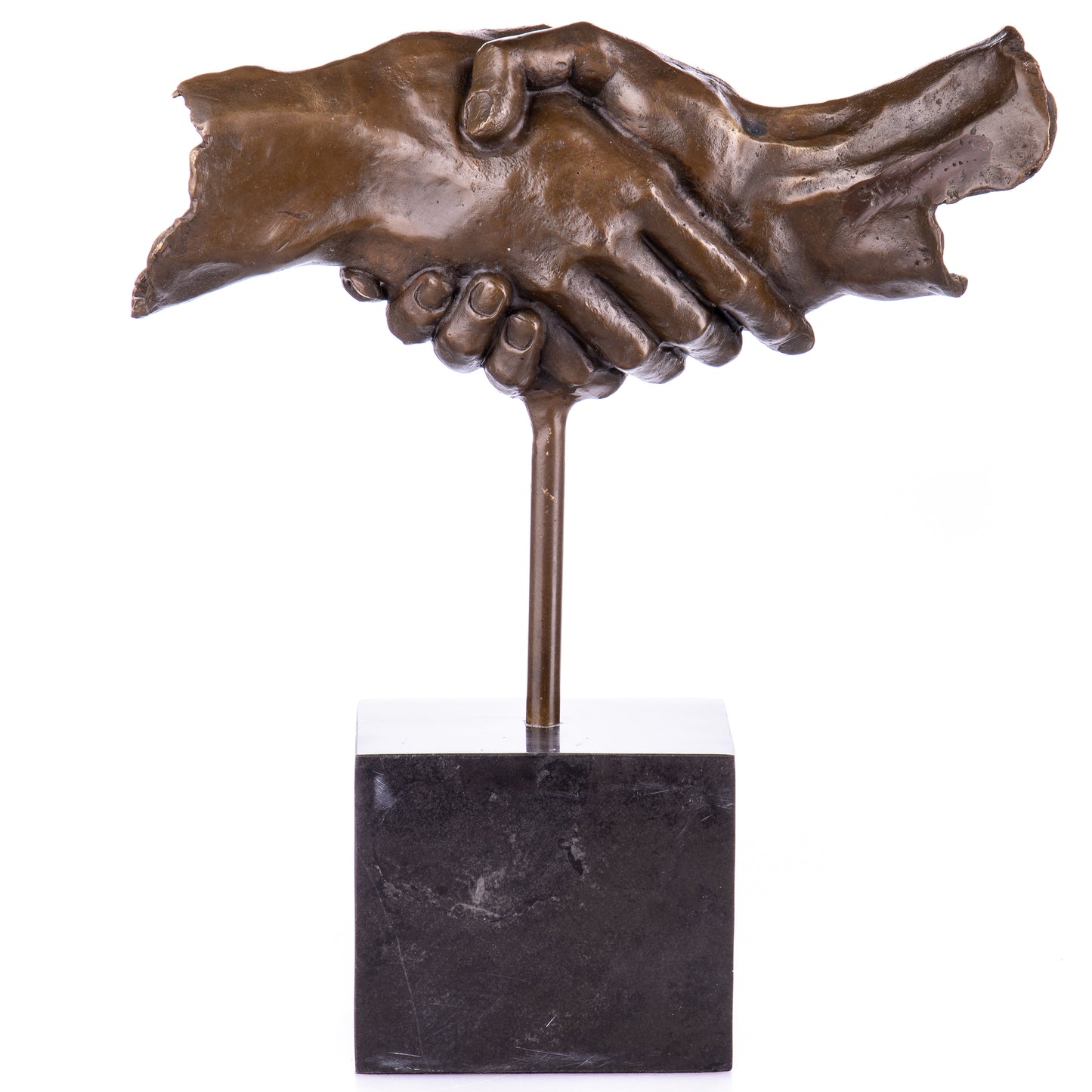 Statue en bronze Mains l'amitié