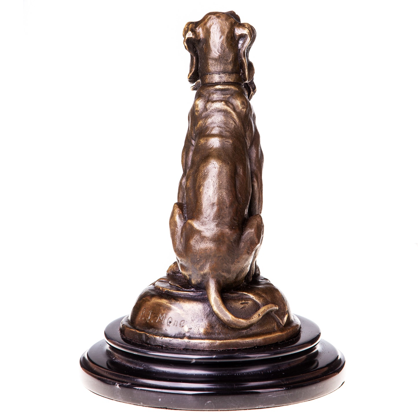 Sculpture en Bronze D'un Chien de Chasse.