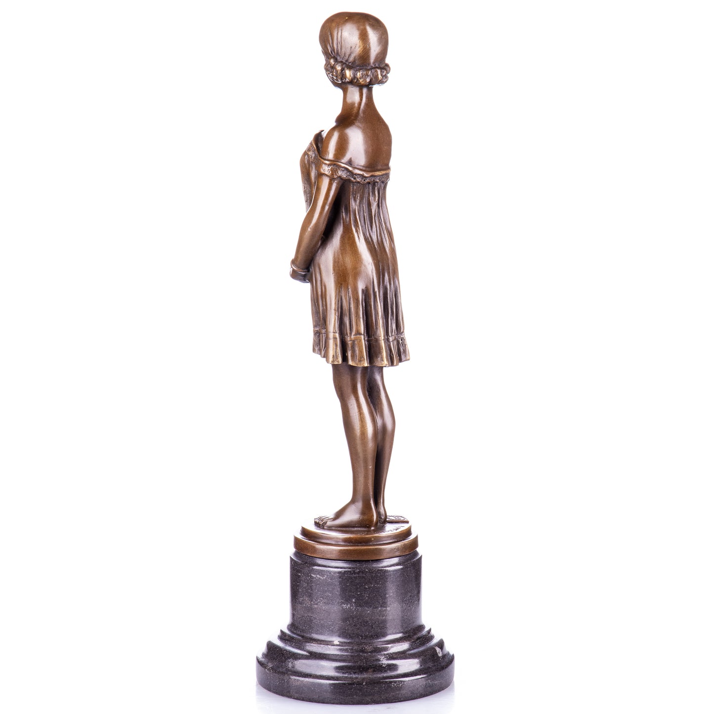 Statue en Bronze jeune fille L'innocente d'après Chiparus