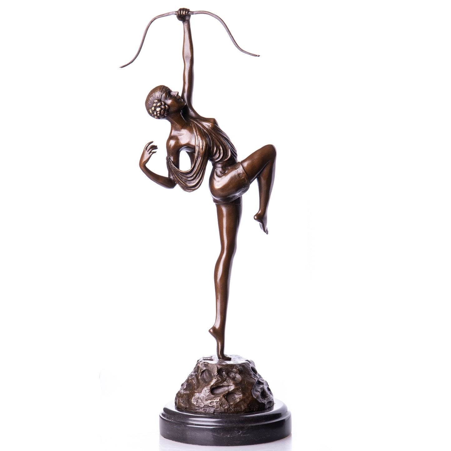 Statue en Bronze Diane avec un arc