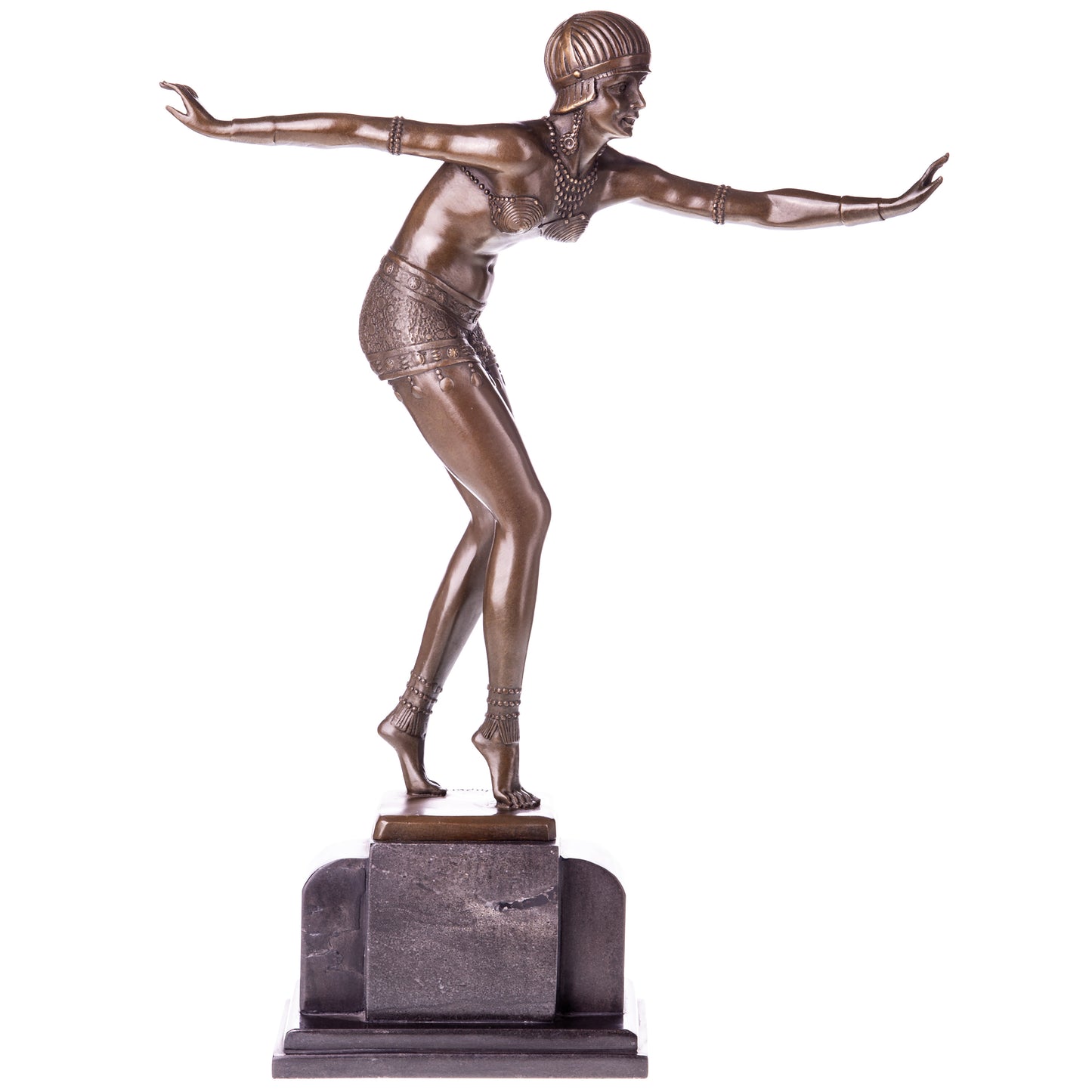 Statue en Bronze Danseuse Phénicienne d'après Chiparus