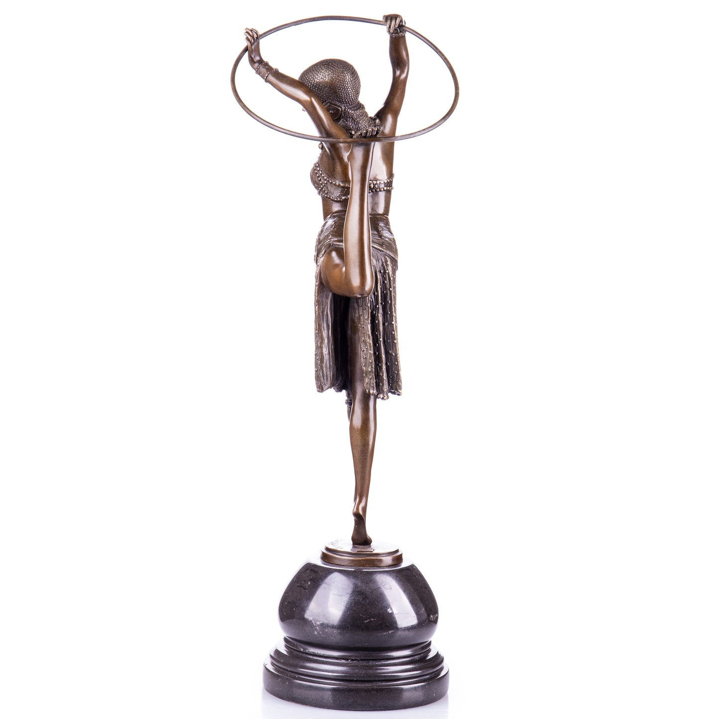 Statue en Bronze Danseuse au cerceau d'après Chiparus