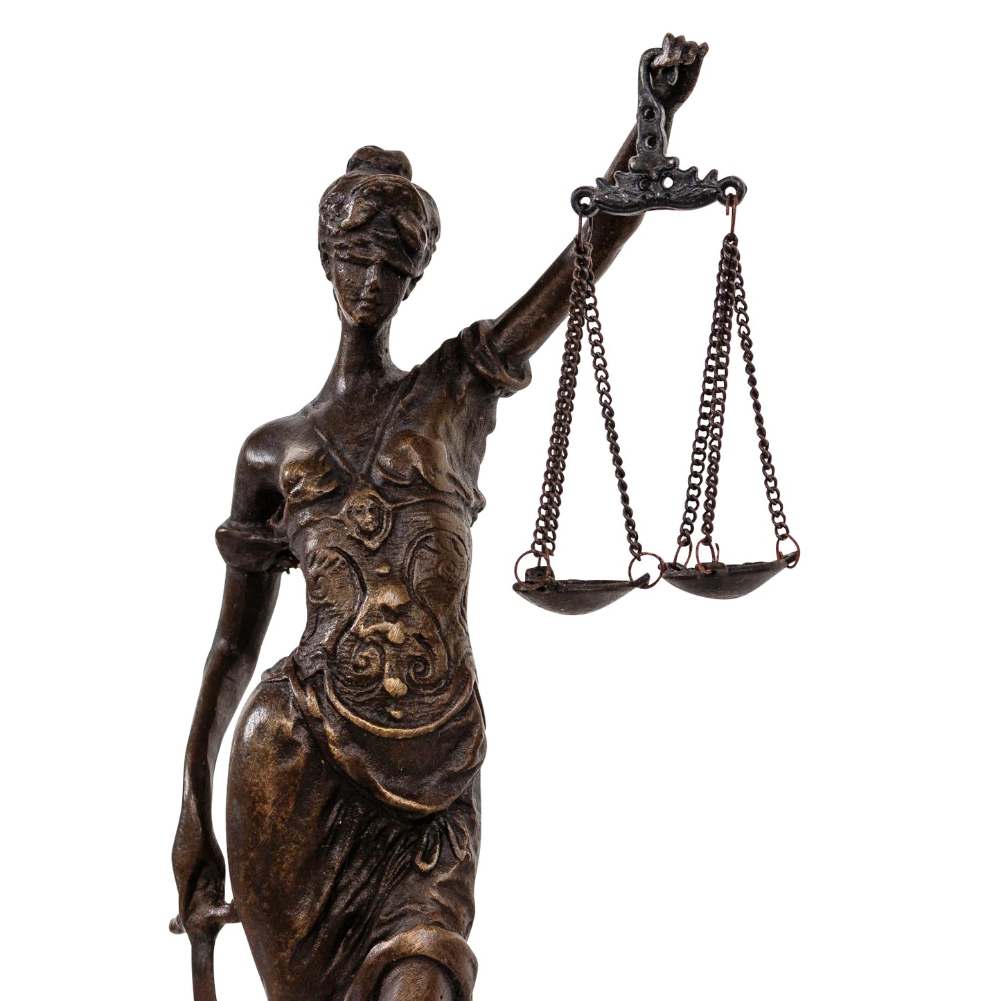 Sculpture en bronze Thémis justice Avocat