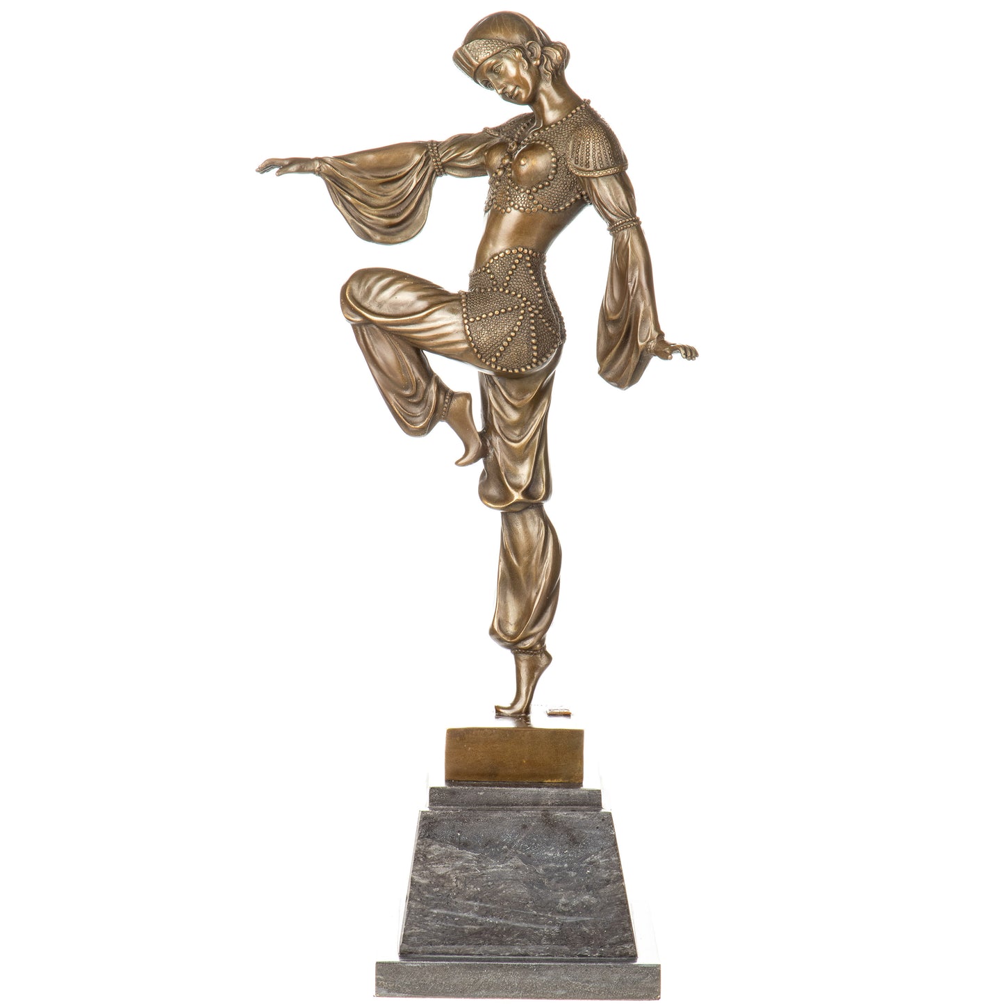 Statue en Bronze Danseuse Art-déco d'après A.Godard
