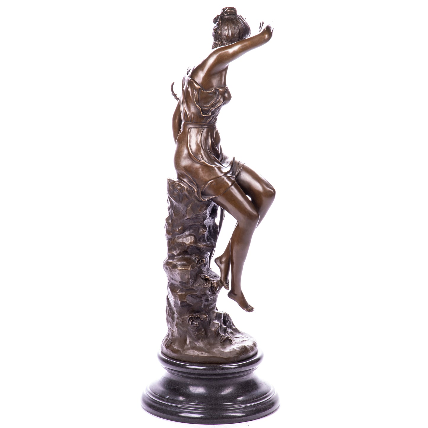 Sculpture en bronze Nymphe de Diane - La source