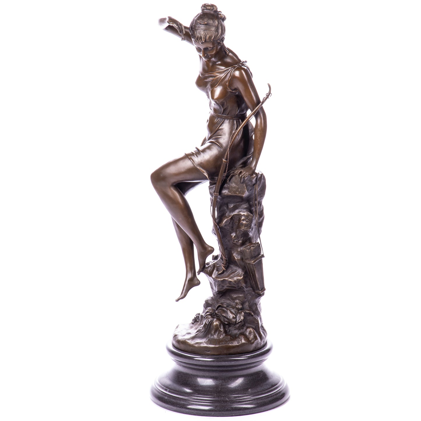 Sculpture en bronze Nymphe de Diane - La source