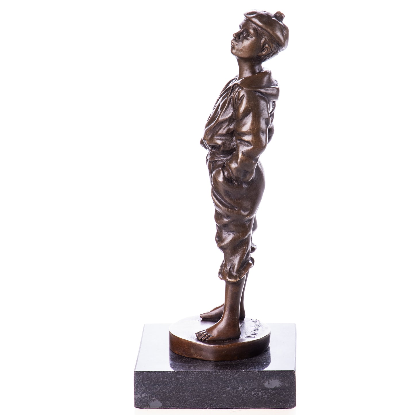 Statue en Bronze Mousse Siffleur