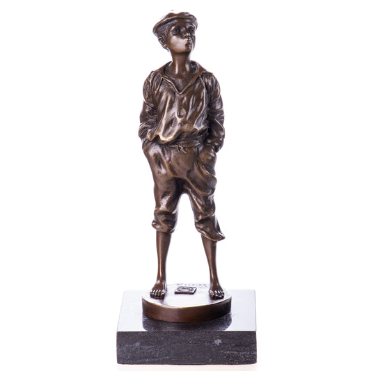 Statue en Bronze Mousse Siffleur
