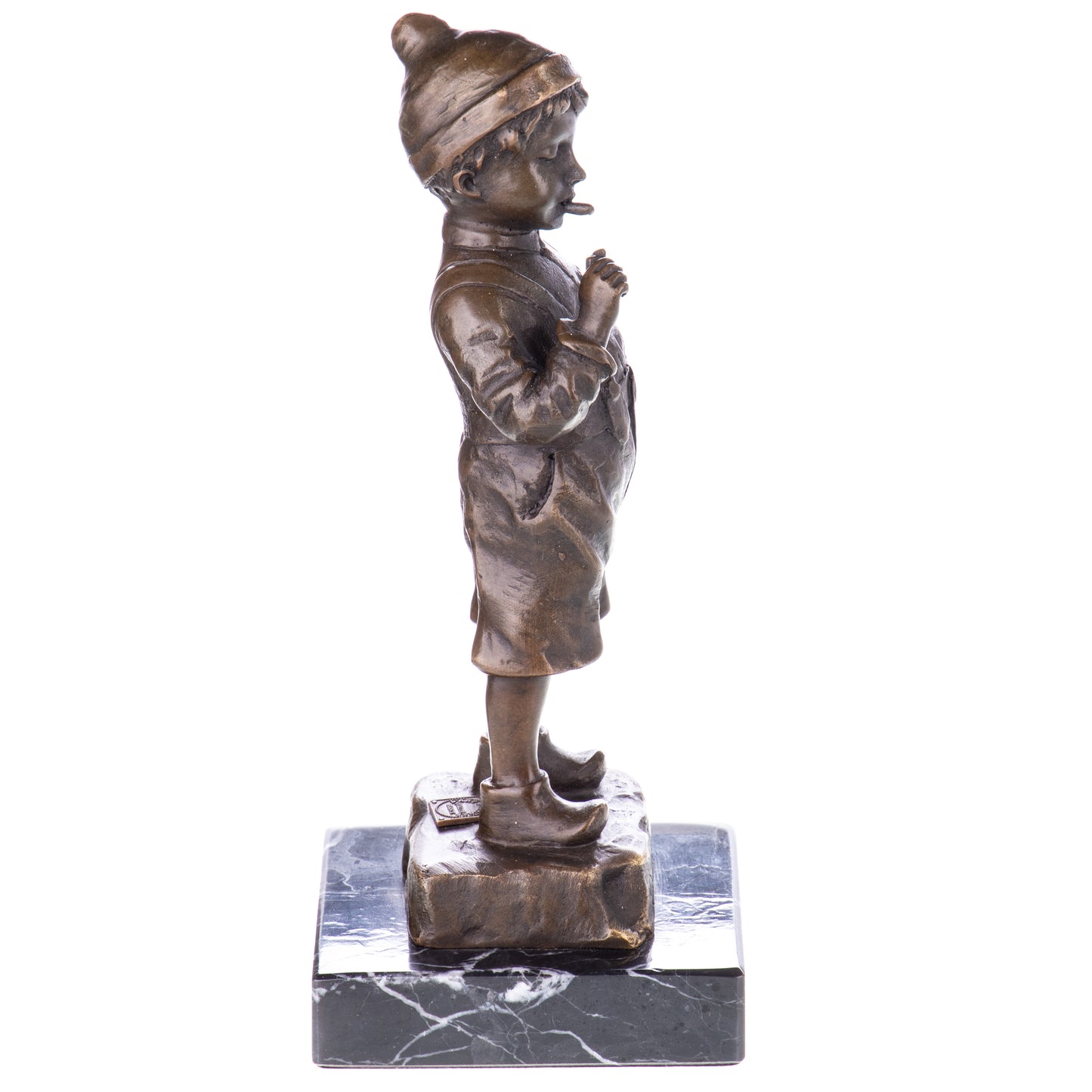 Statue en Bronze Garçon à la cigarette