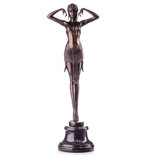 Statue en Bronze Danseuse Scarabée Chiparus