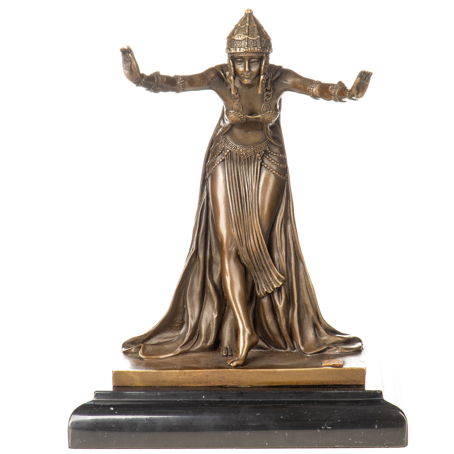 Statue en Bronze Danseuse Art-déco chiparus