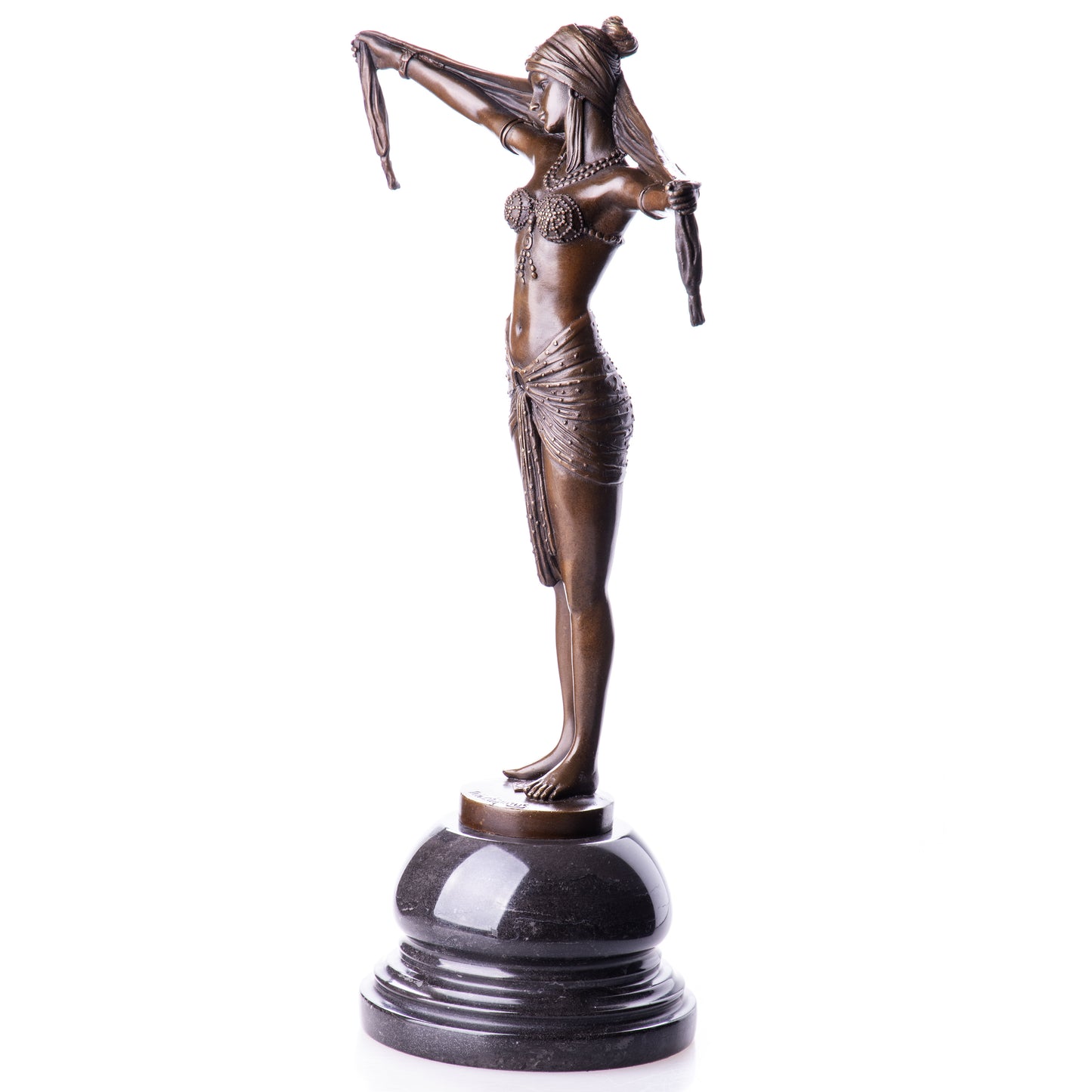 Statue en Bronze Danseuse à l'écharpe