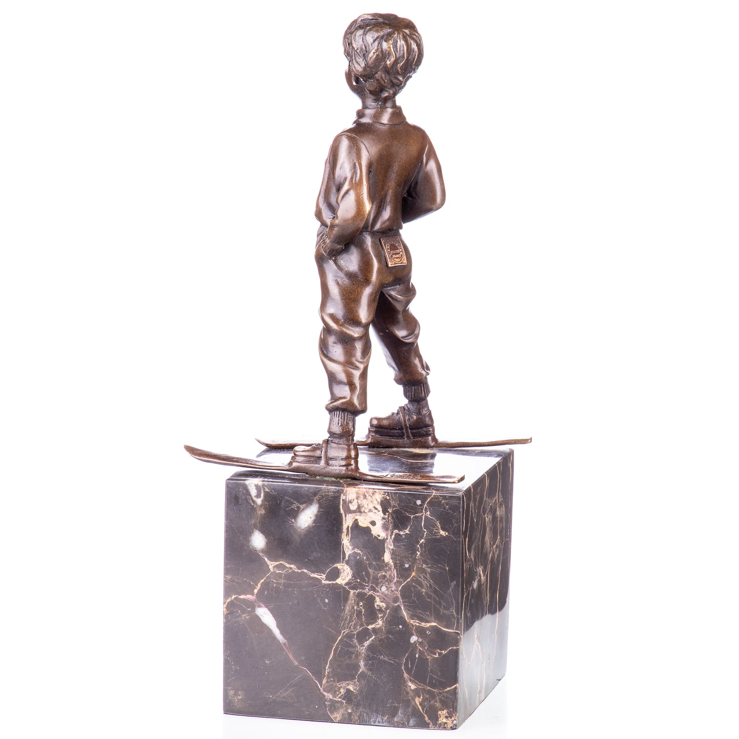 Statue en Bronze Le Garçon skieur