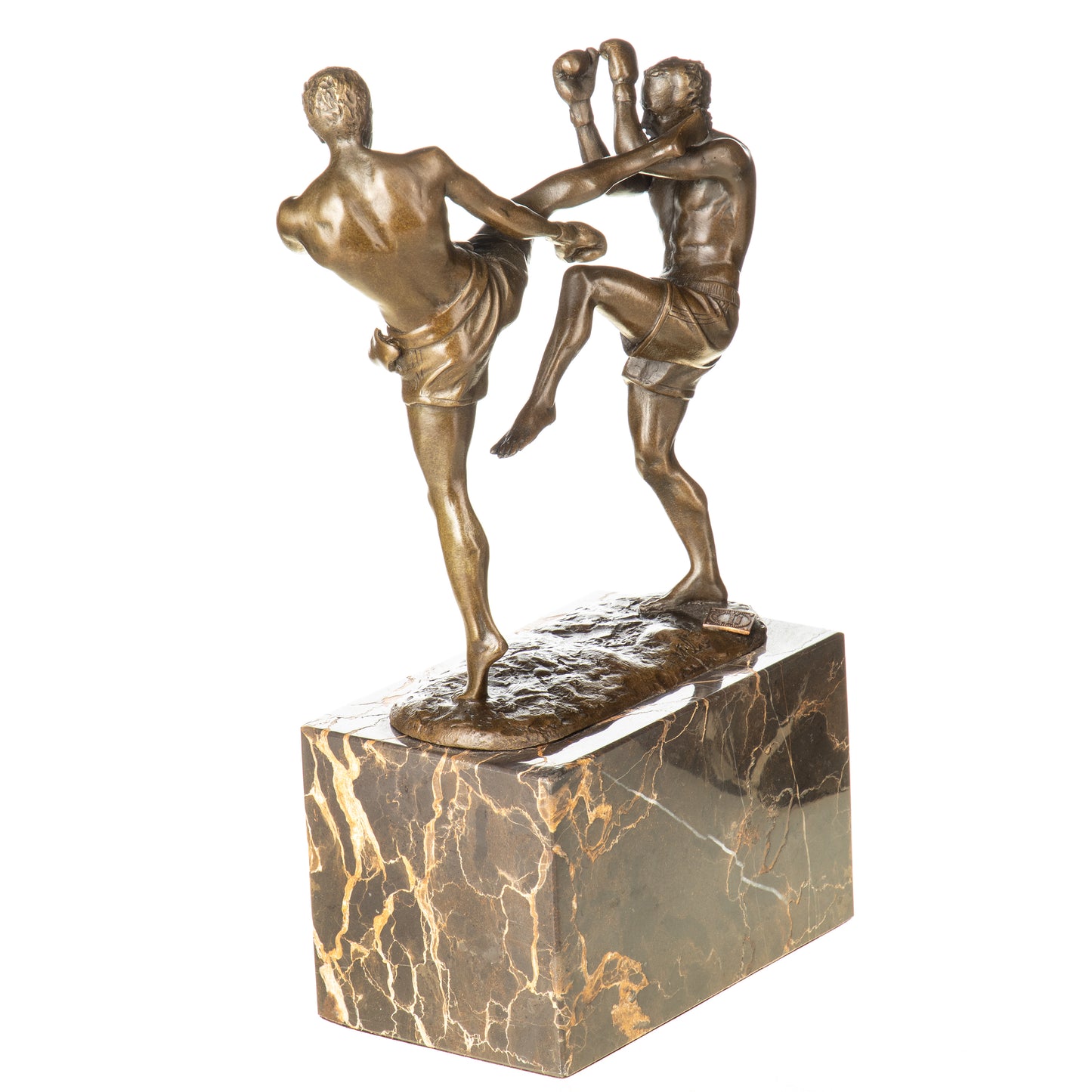 Statue en Bronze Kickboxing