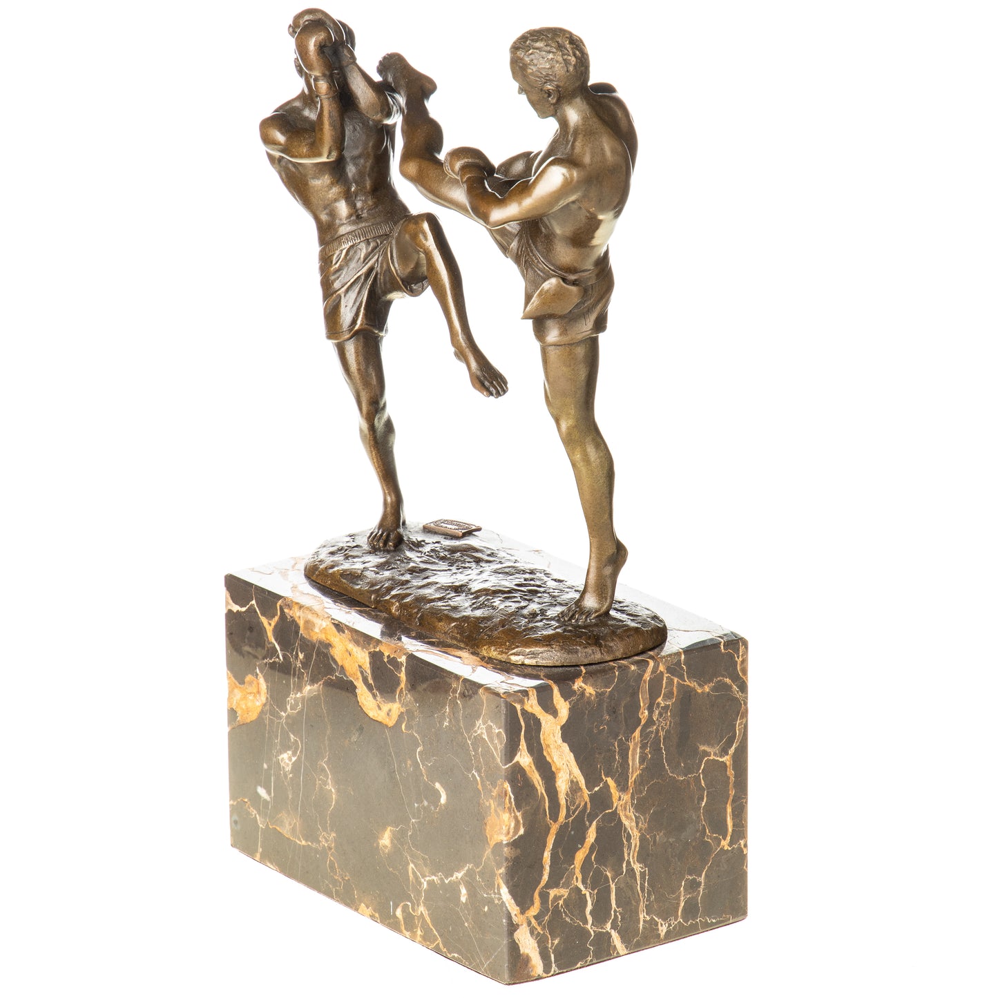 Statue en Bronze Kickboxing