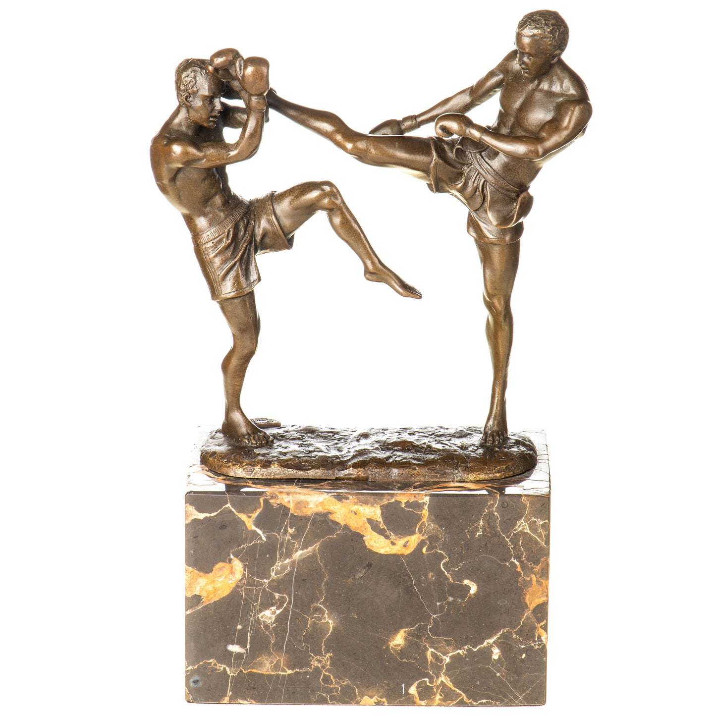Statue en Bronze Kickboxing