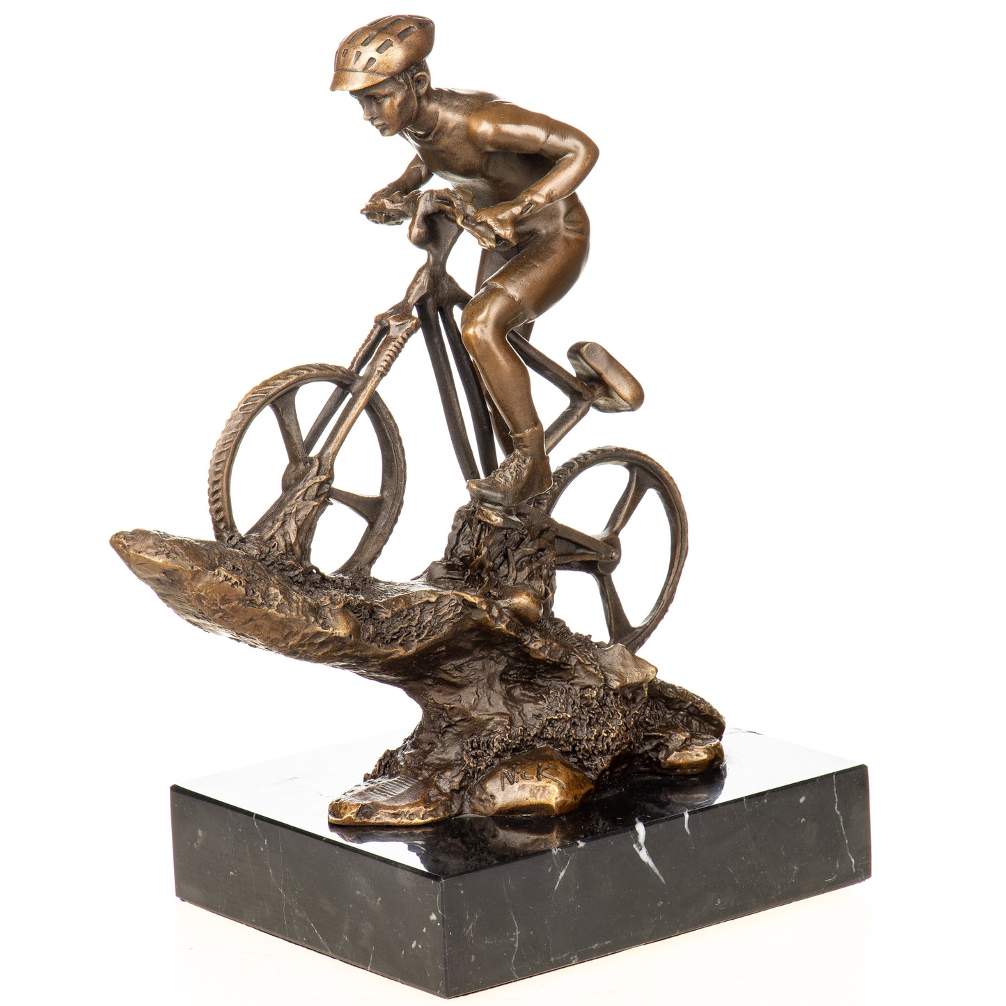 Statue en Bronze Vététiste