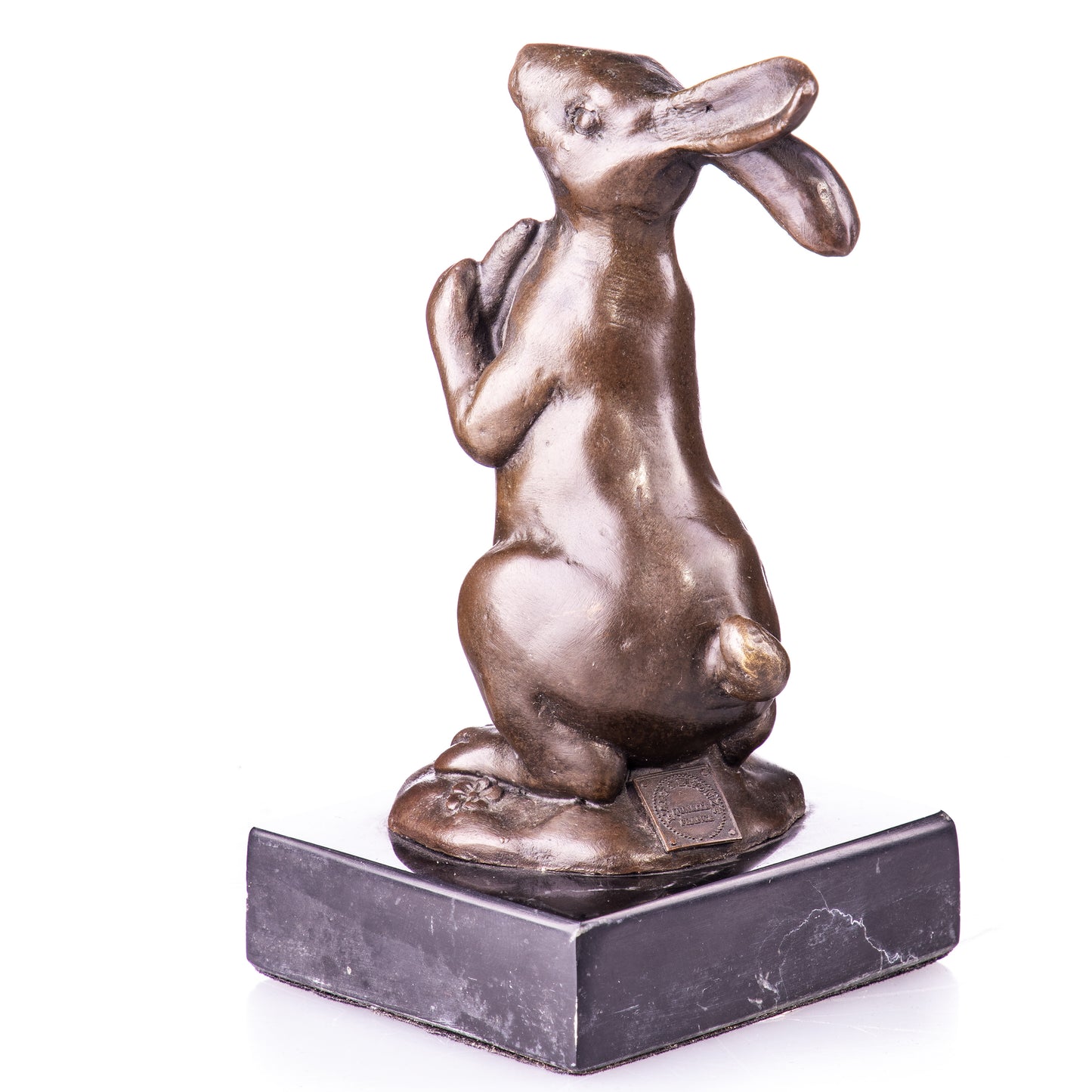 Statue en Bronze Lapin à la carote