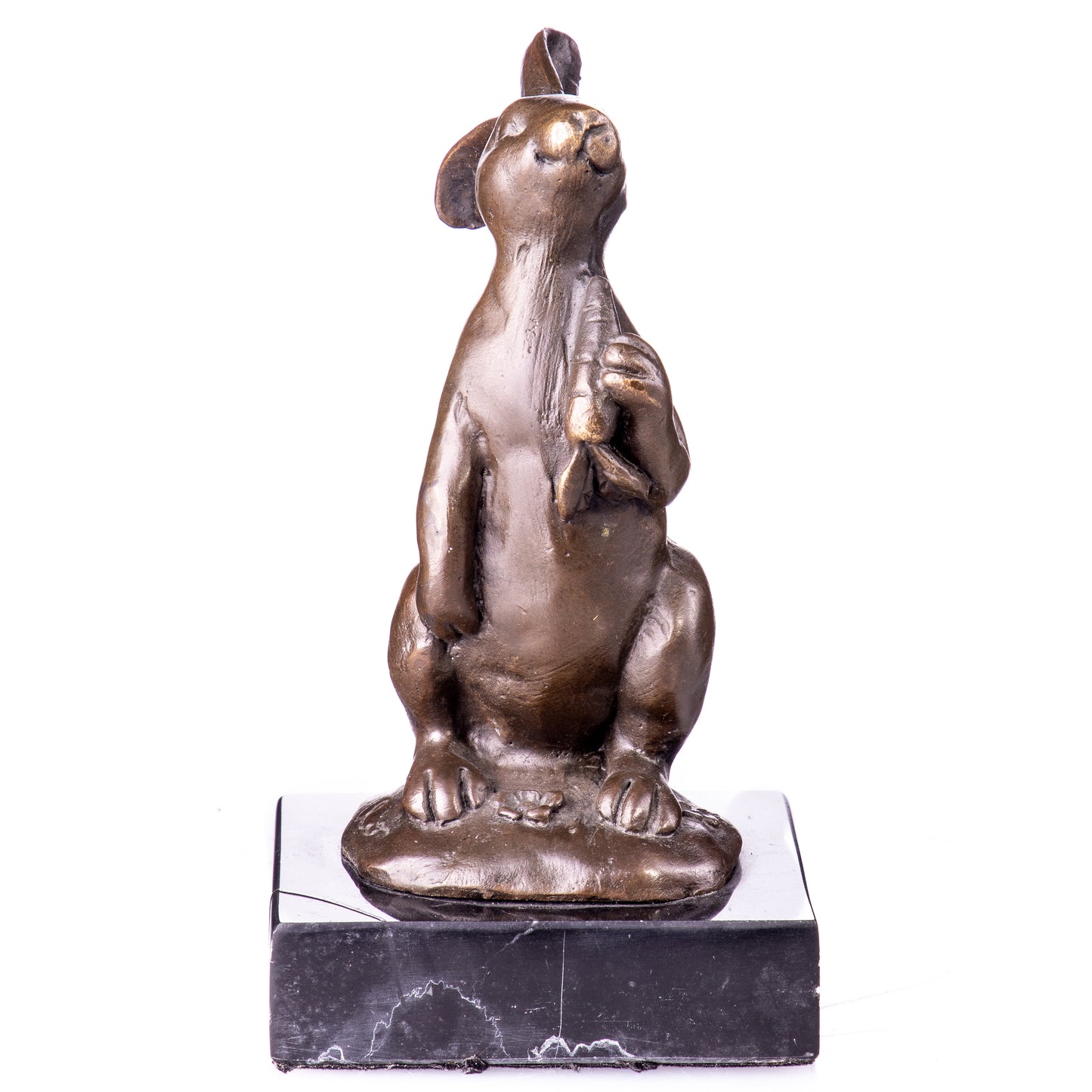 Statue en Bronze Lapin à la carote