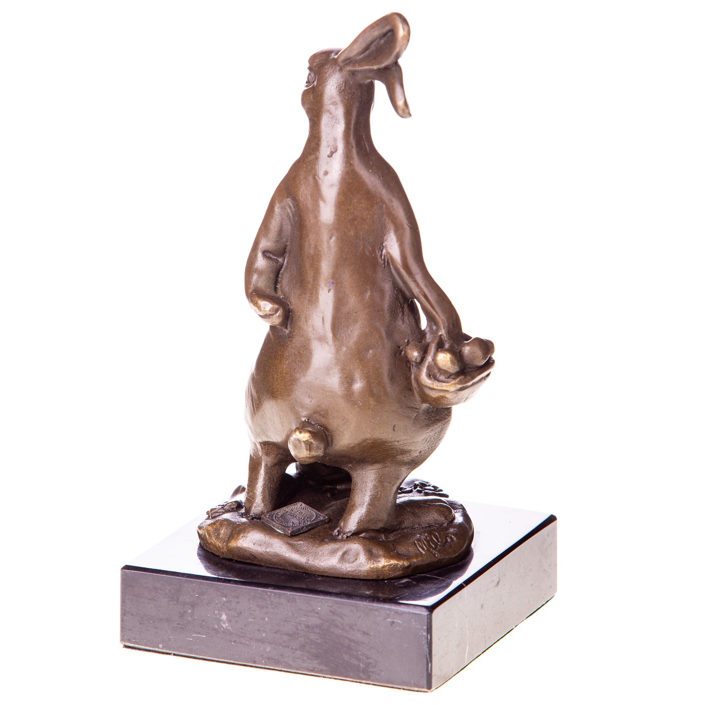 Statue en Bronze Lapin et son petit