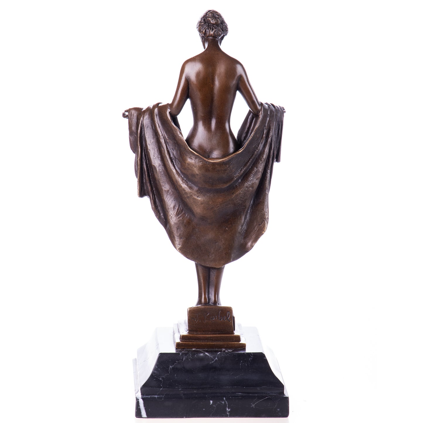 Statue en Bronze Femme Nue drapée