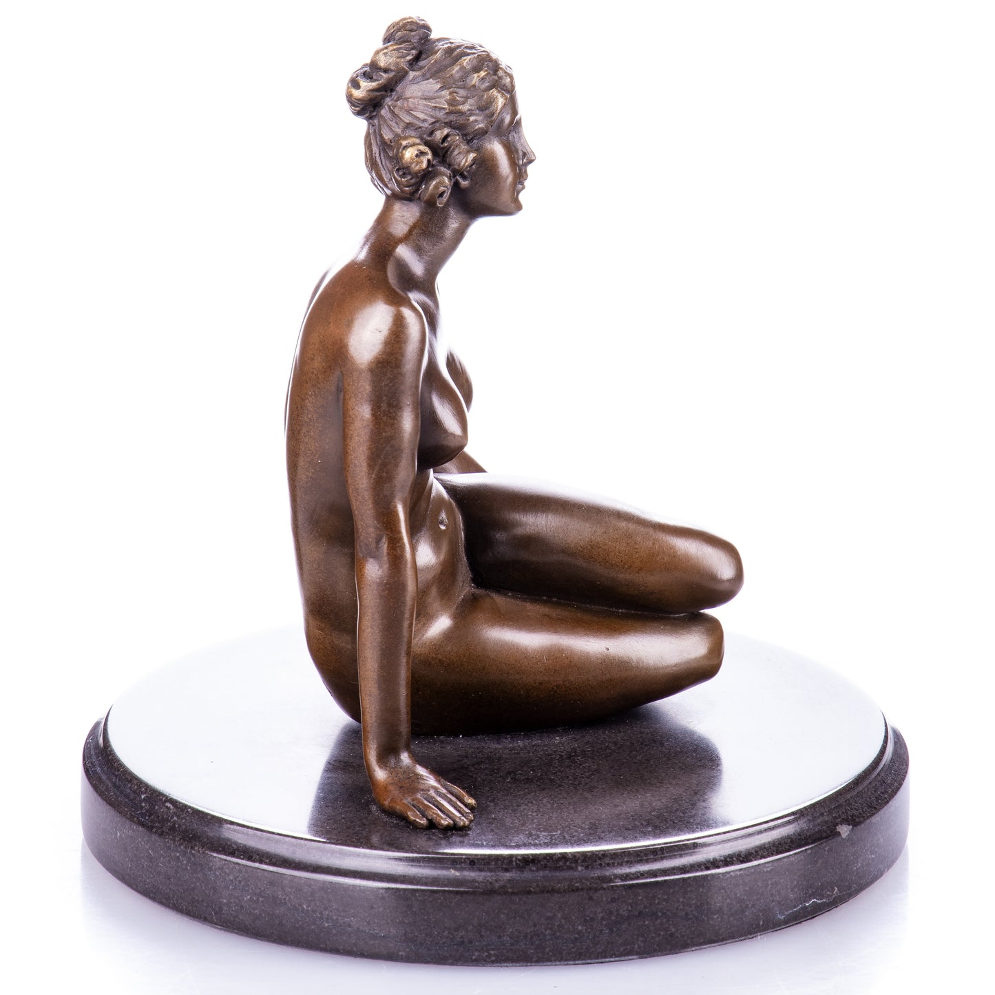 Statue en Bronze Femme assise