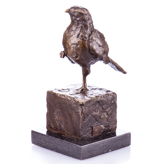 Statue en Bronze Moineau