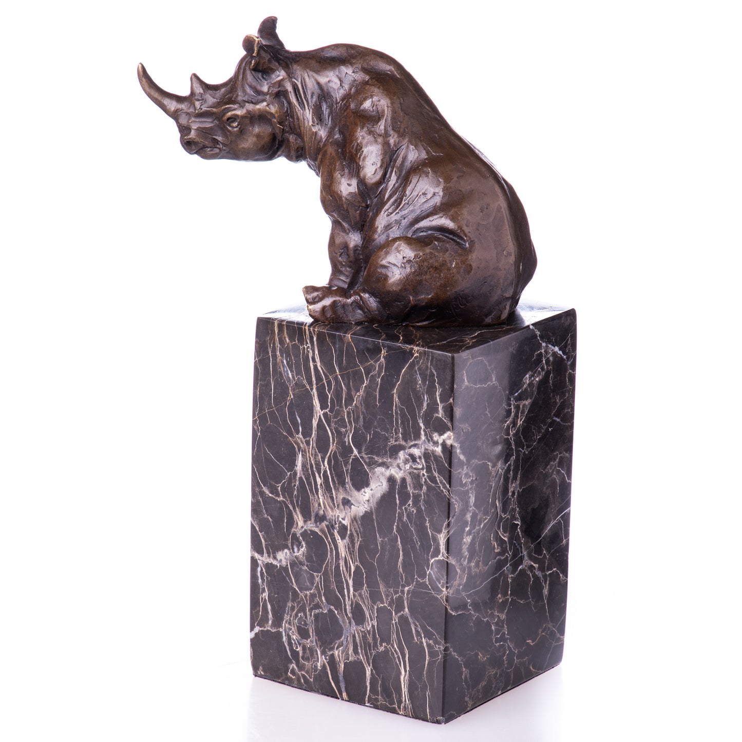 Statue en Bronze Rhinocéros