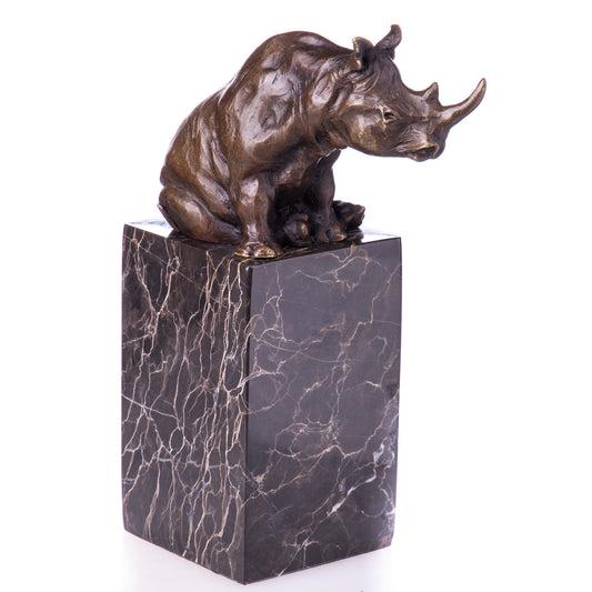 Statue en Bronze Rhinocéros