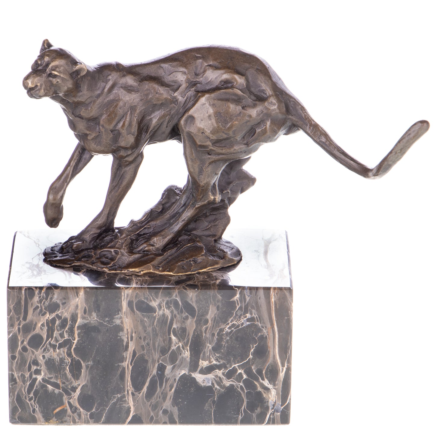 Statue en Bronze Panthère marchante