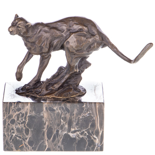 Statue en Bronze Panthère marchante