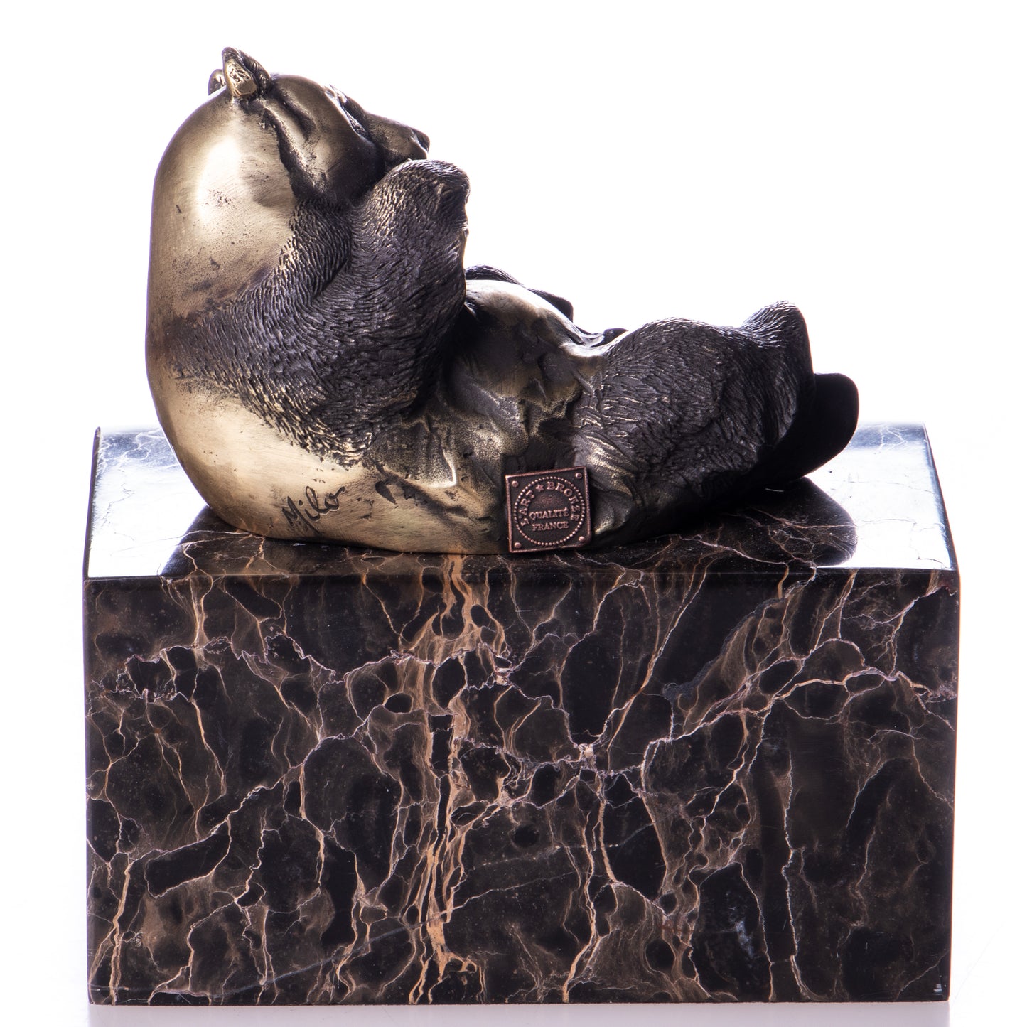 Statue en Bronze Panda couché