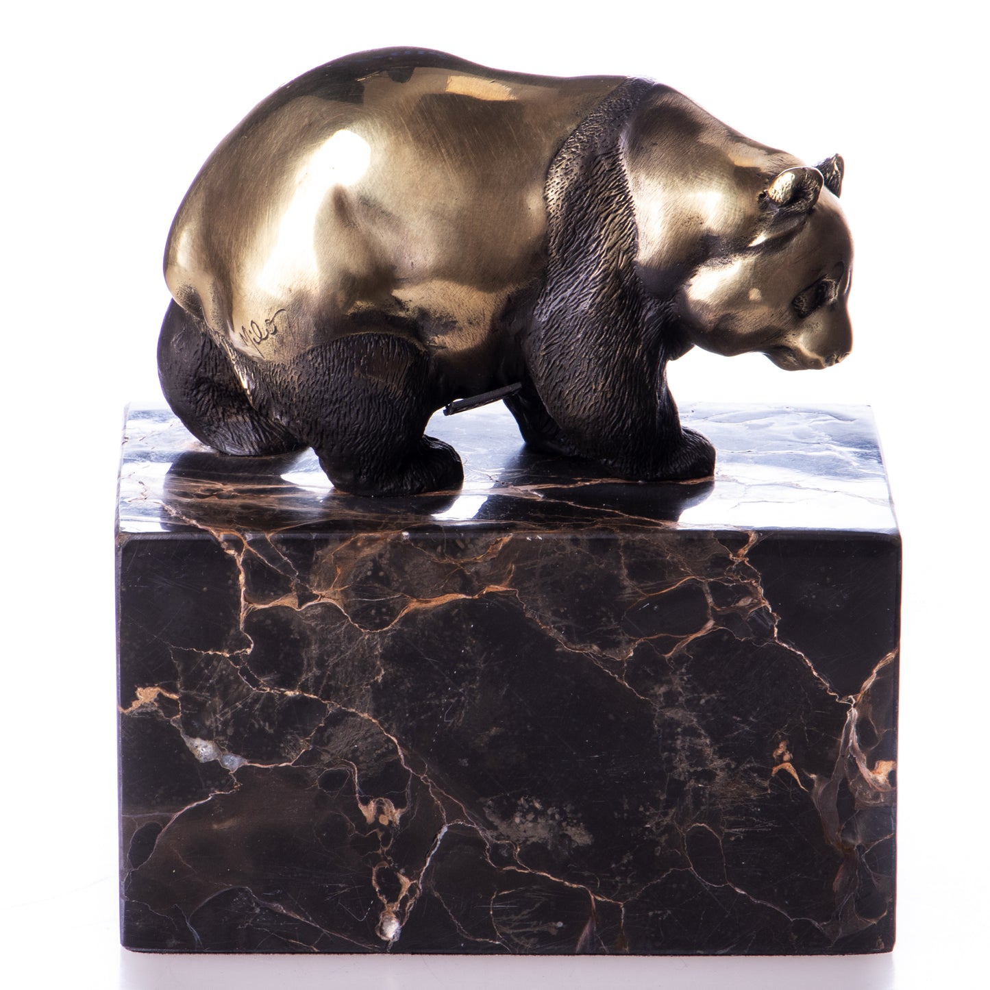 Statue en Bronze Panda marchant