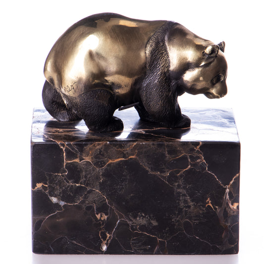 Statue en Bronze Panda marchant