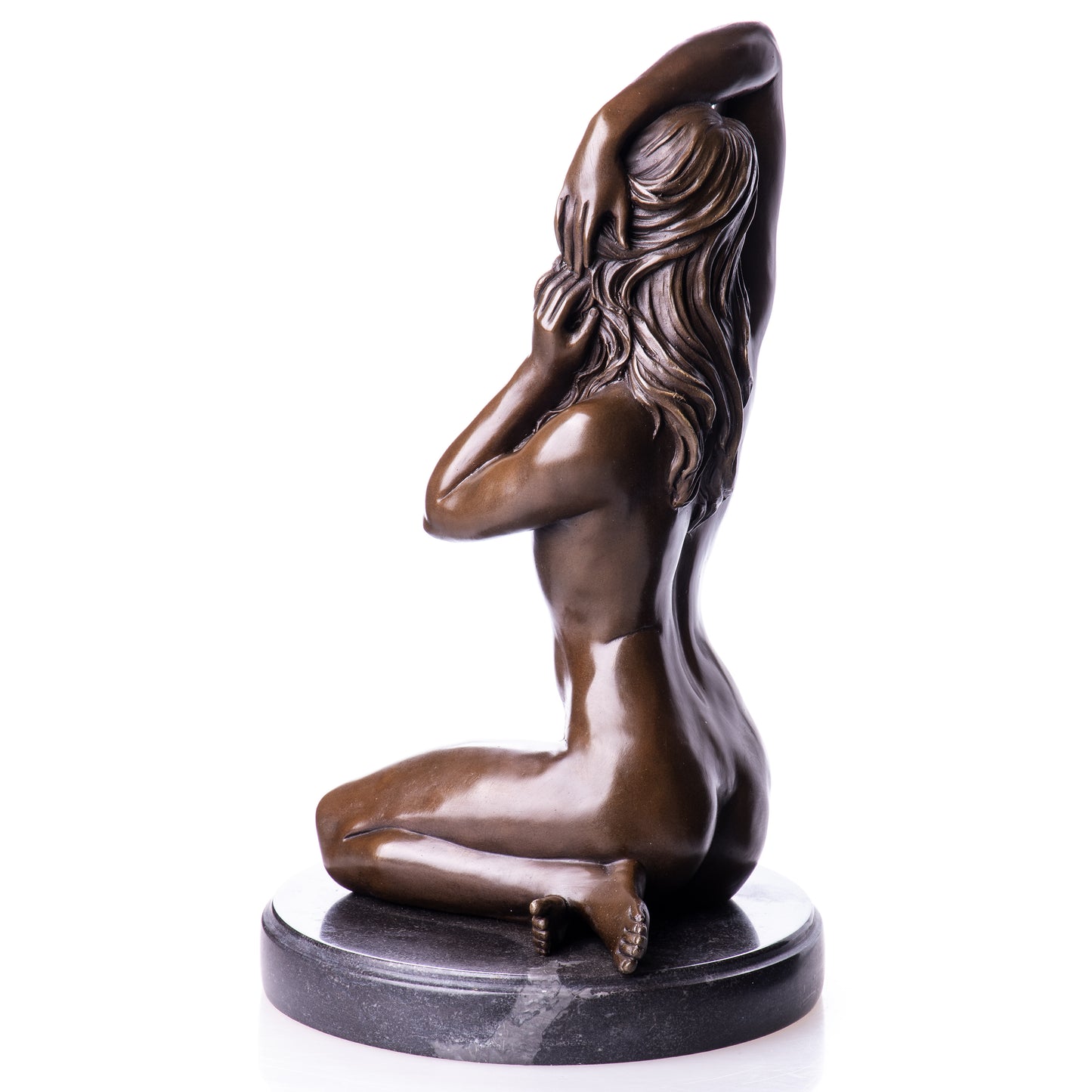 Sculpture en Bronze d'une Femme Nue au ,Art Féminin et Décoration élégante et Sensuel.